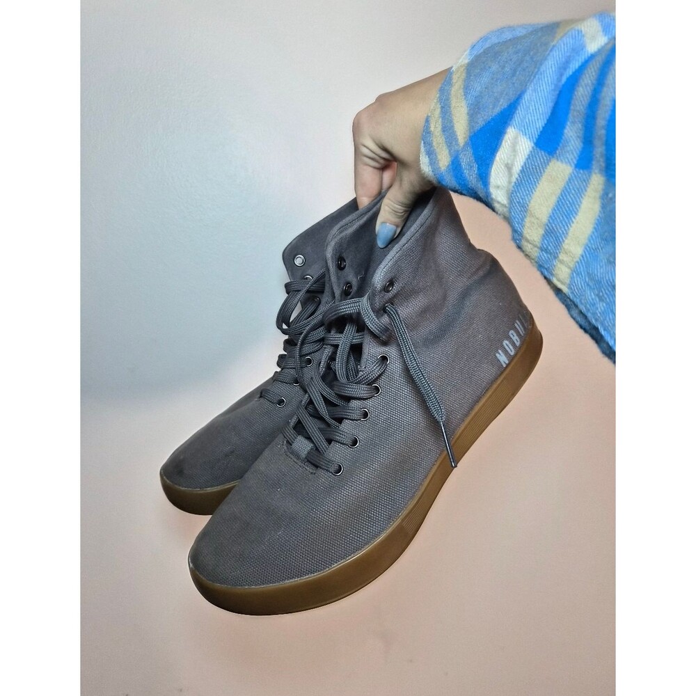 Nobull Men's Grey and Brown Boots